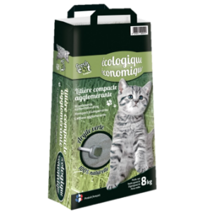 Litière agglomérante fresh cat à l'argile verte - 8 Kg