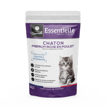 Croquette Essentielle chaton poulet - 400g