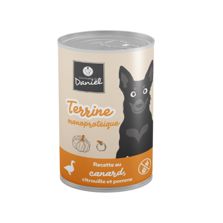 Terrine monoprotéique au canard, citrouille et pomme - 400g
