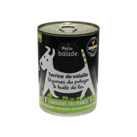 Terrine de volaille 400g - Humide "Petite balade"