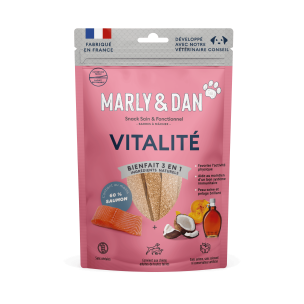 Barres à mâcher "vitalité" chien 80g - Marly & Dan