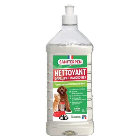Saniterpen Nettoyant spécial gamelles et mangeoires - 1L