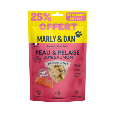 Freeze dried "peau et pelage" chien 50g + 25% offerts